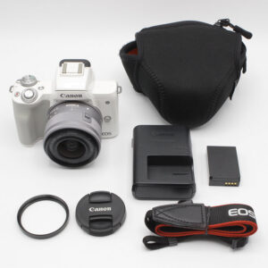 Canon EOS Kiss M EF-M15-45 IS STM レンズキット ホワイト｜買取価格