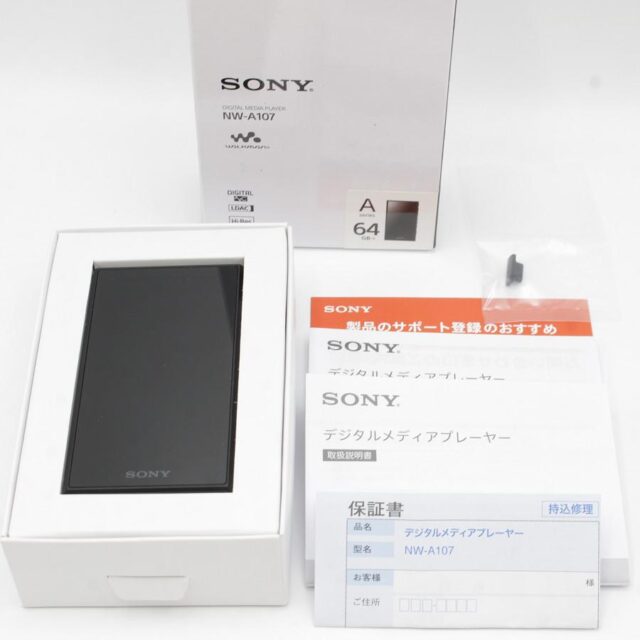 定番人気安いSONY NW-A107 BM（64GB） 本体