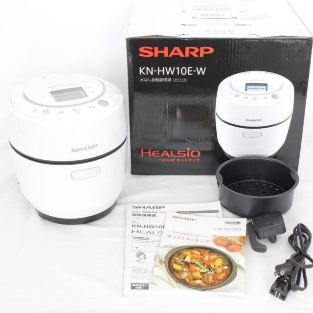 【定番低価】【新品未使用】SHARP ヘルシオ ホットクック KN-HW10E-W キッチン家電