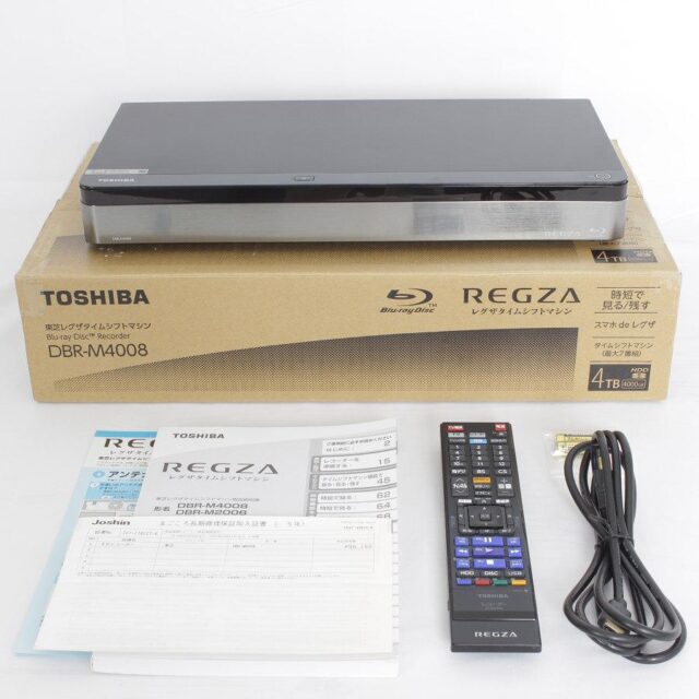 REGZA DBR-M4008 ブルーレイレコーダー　4TBよろしくお願いいたします