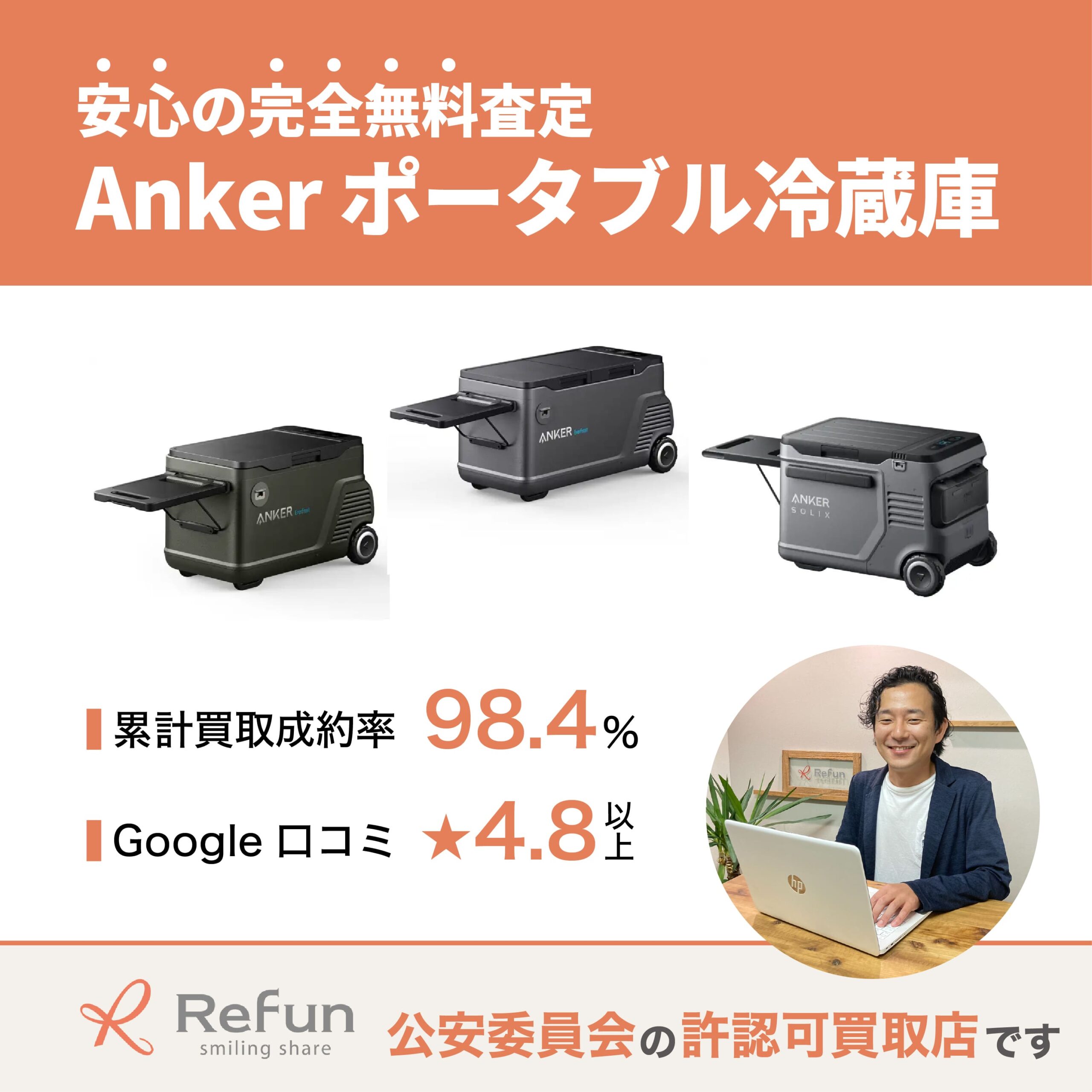 Anker ポータブル冷蔵庫買取