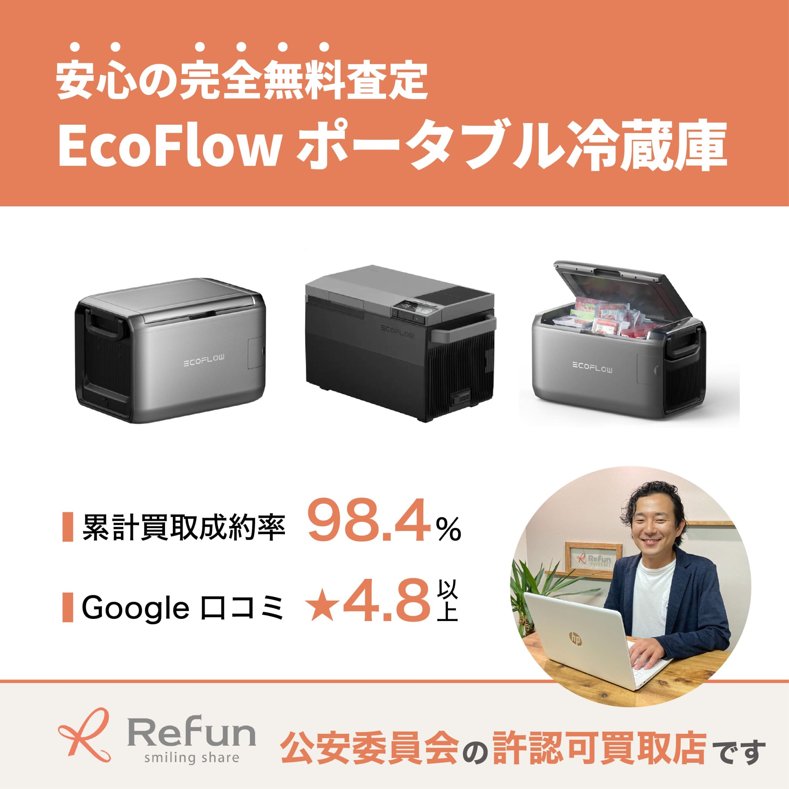 EcoFlow ポータブル冷蔵庫買取