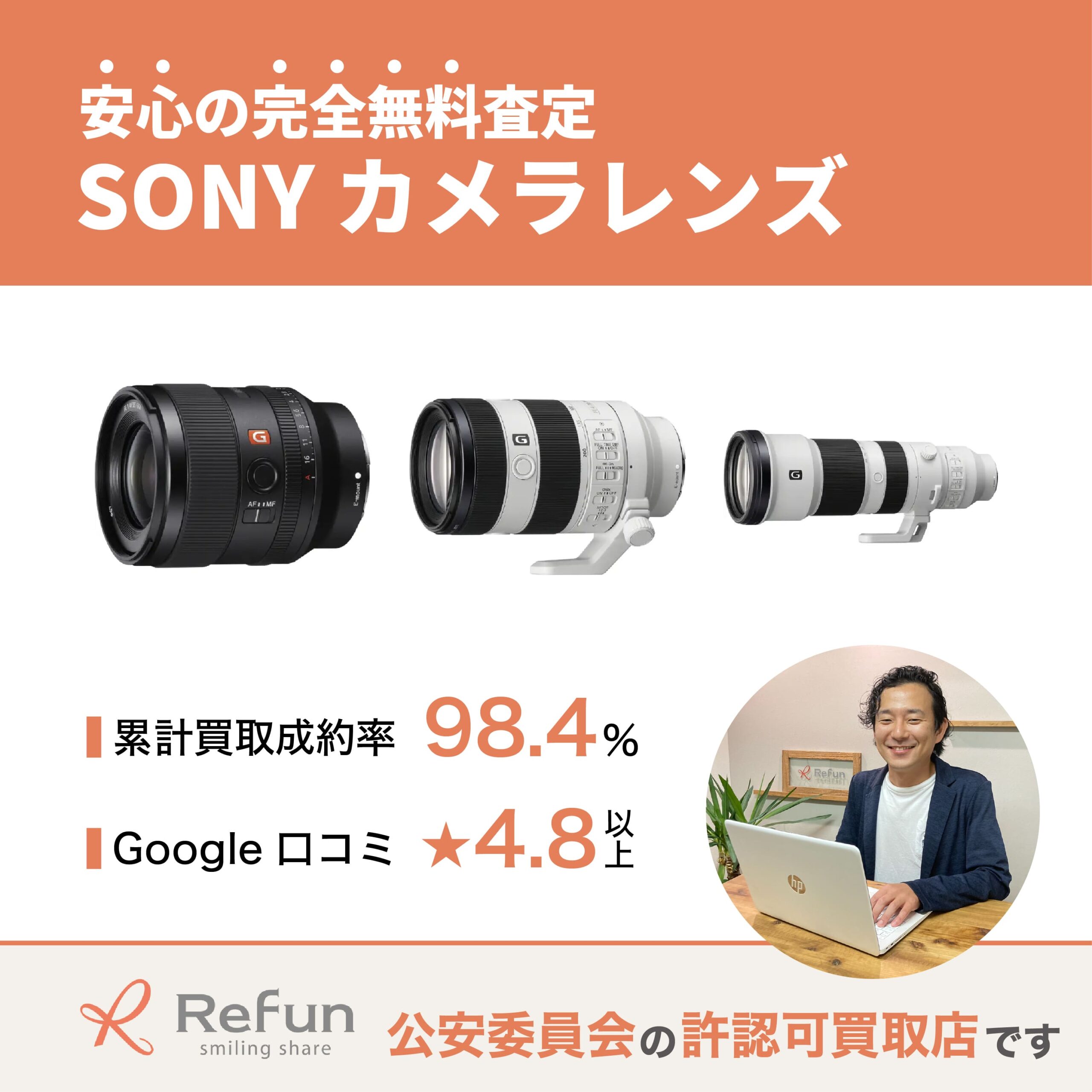 SONY カメラレンズ買取